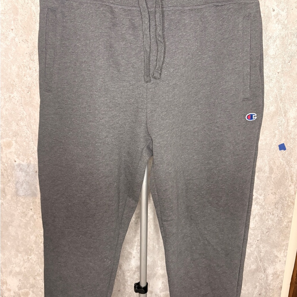 Champion Gray Joggers | Size L | Teen-Approved… Until They Weren’t 😅